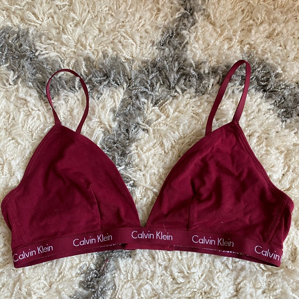 Red Bra from Calvin Klein